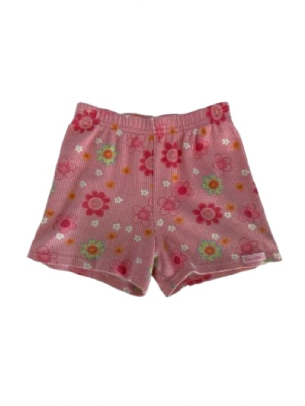 Vintage HealthTex KidMatch KidProof Shorts Girls Size 6 Pink Green White Floral